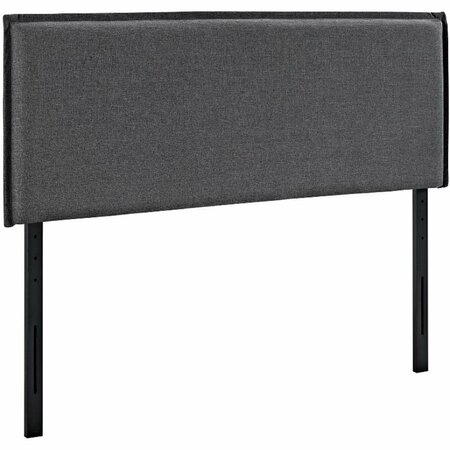 MODWAY FURNITURE Camille Queen Fabric Headboard, Gray MOD-5407-GRY